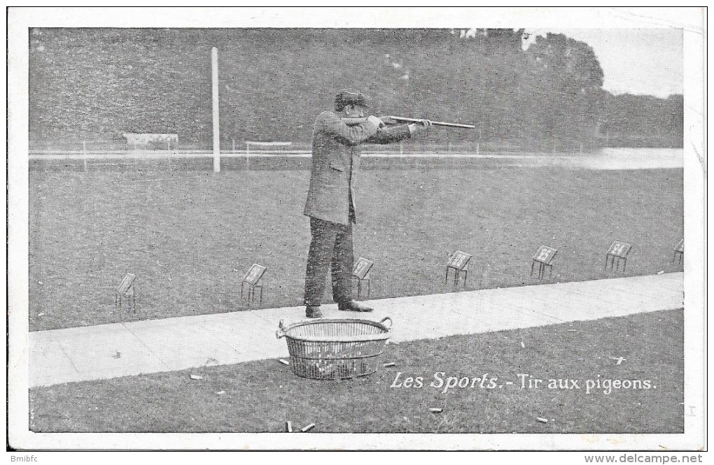 Les Sports - Tir Aux Pigeons - Pub Au Dos : Chicorée MOKTA WILLIOT - Tir (Armes)