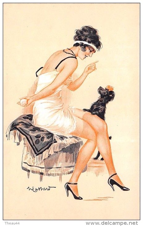 ¤¤   -  ILLUSTRATEUR " H. LASSART "   - Style Art Nouveau  -  Femme Aux Seins Nus - Erotique, Lingerie    -  ¤¤ - 1900-1949