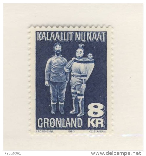 GROENLAND 1980: Artisanat Yvert N°107 NEUF MNH** - Nuevos