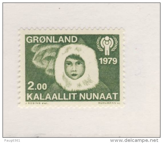 GROENLAND 1979 ANNEE DE L'ENFANCE  Yvert N°106 NEUF MNH** - Neufs