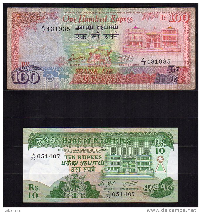 Maurice 3 Billets - Mauritius