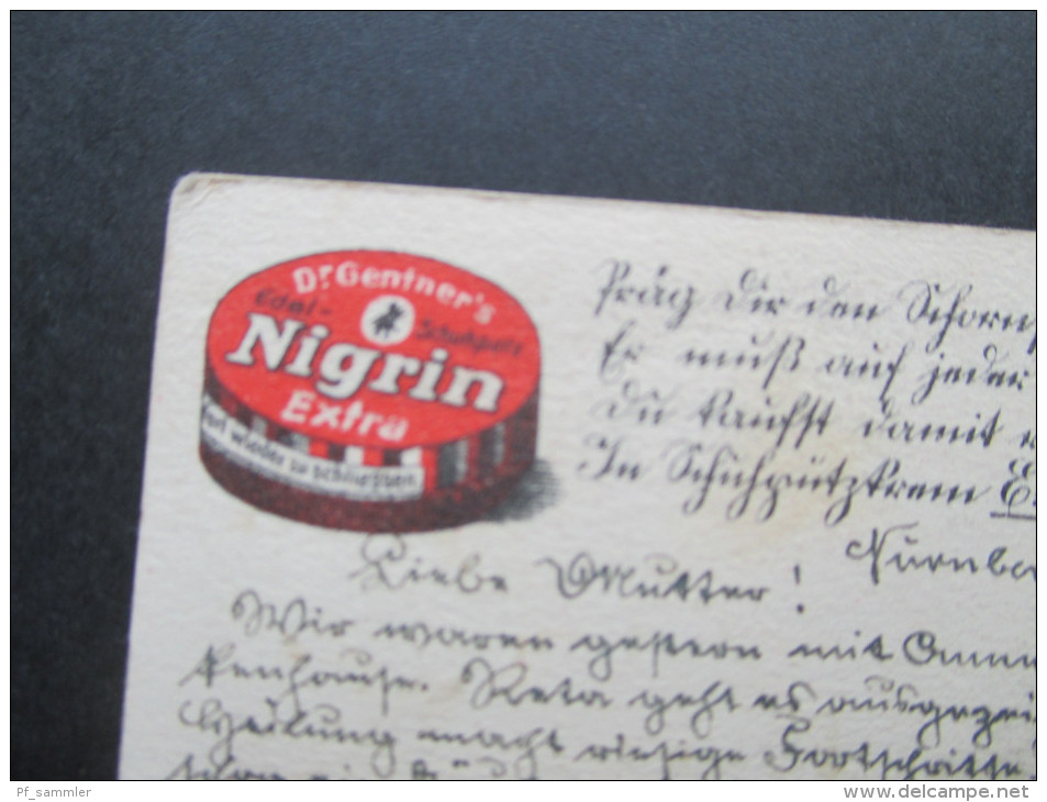 AK / Werbepostkarte 1926 Nigrin. Edel Schuhputz / Schuhcreme. Extra Nigrin. Schornsteinfeger. Künstlerkarte / Zeichnung - Advertising
