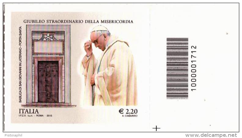 Codice 1712:  GIUBILEO DELLA MISERICORDIA Euro 2,20 ( 2016 ) Nuovo - Codici A Barre