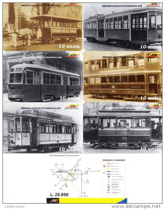 *ITALIA - INTEROUTE: AZIENDA TRASPORTI MILANESI* - Serie Completa NUOVA (MINT) - Schede GSM, Prepagate & Ricariche