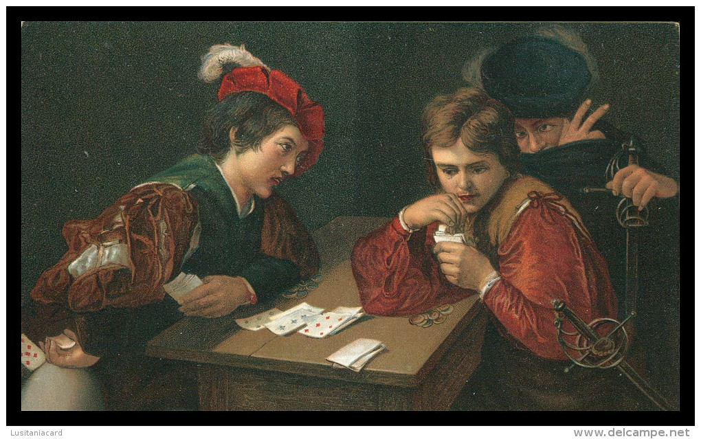 GERMANY - GAMES -  ( Ed. Stengel & Co.) Carte Postale - Playing Cards