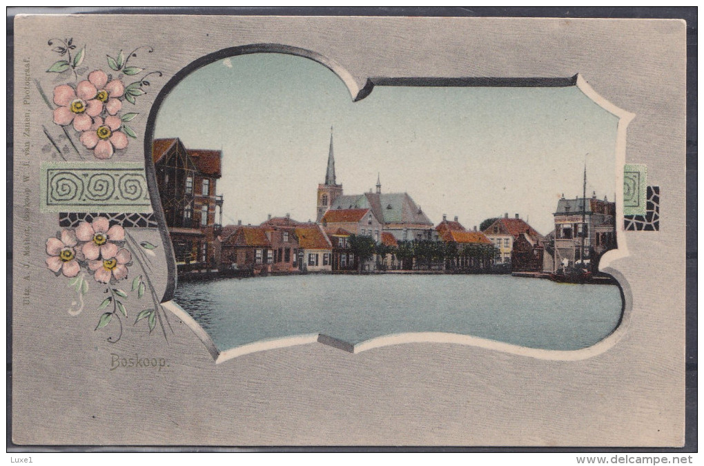 NETHERLANDS , BOSKOOP  ,  OLD POSTCARD - Boskoop