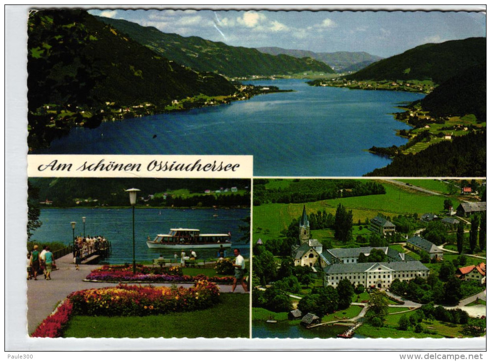 Grüße Vom Ossiachersee - Blick Auf Den See, Bootslandesteg Und Stift Ossiach - Ossiachersee-Orte