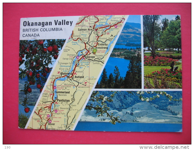 Okanagan Valley,MAP - Kelowna
