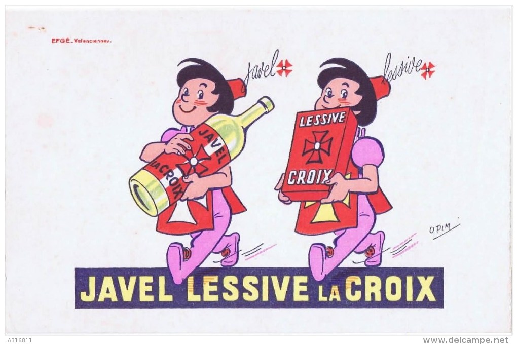 BUVARDS  JAVEL LESSIVE LACROIX - J