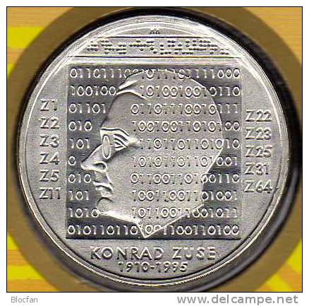 100.Geburtstag Ingenieur Zuse Deutschland Numisblatt 2/2010 BRD 2802 10-KB 39€ Erfinder Des Computer Sheetlet Bf Germany - Autres & Non Classés