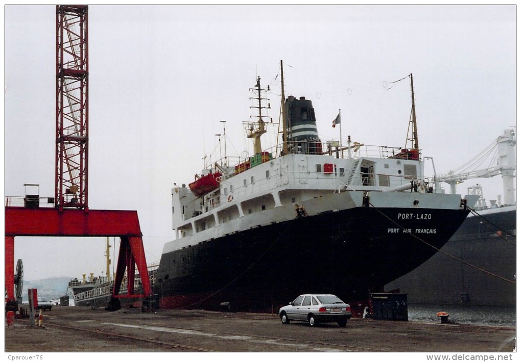 Photo Navire Bateau   " Port Lazo    " Soflumar Pétrolier La Rochelle Palice - Bateaux