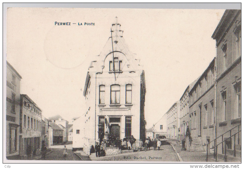 Cpa Perwez  Poste  1914 - Perwez