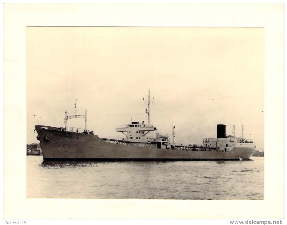 Photo Navire Bateau   "  Orléanais " S.F.T.P Société Française De Transport Pétroliers Schiedam - Bateaux