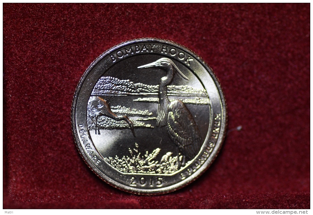 United States 25 Cents 2015 Bombay Hook P - 2010-...: National Parks