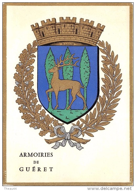 ¤¤   -   GUERET   -  Armoirie , Blason , Héraldisme     -   ¤¤ - Guéret