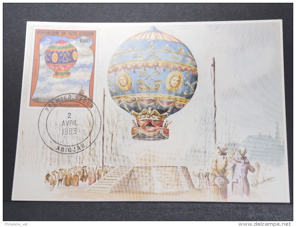 MONTGOLFIERES - Détaillons Collection De Carte Maximum - A Voir - Lot N° 10915 - Fesselballons