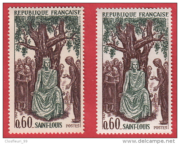 Louis IX Couronné Nr 1539 ** Avec Variété Très Intéressante: Perles Dans La Couronne - Unused Stamps