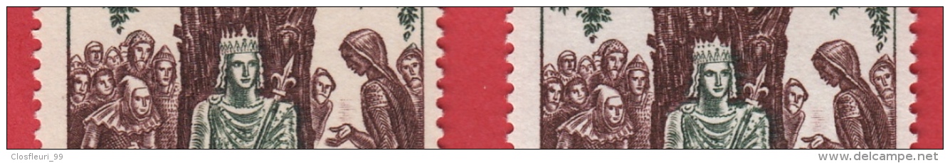 Louis IX Couronné Nr 1539 ** Avec Variété Très Intéressante: Perles Dans La Couronne - Unused Stamps