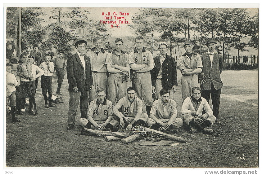 A.-O.C. Base Ball Team Honeoye Falls N.Y.  Published The Times No 132 - Honkbal