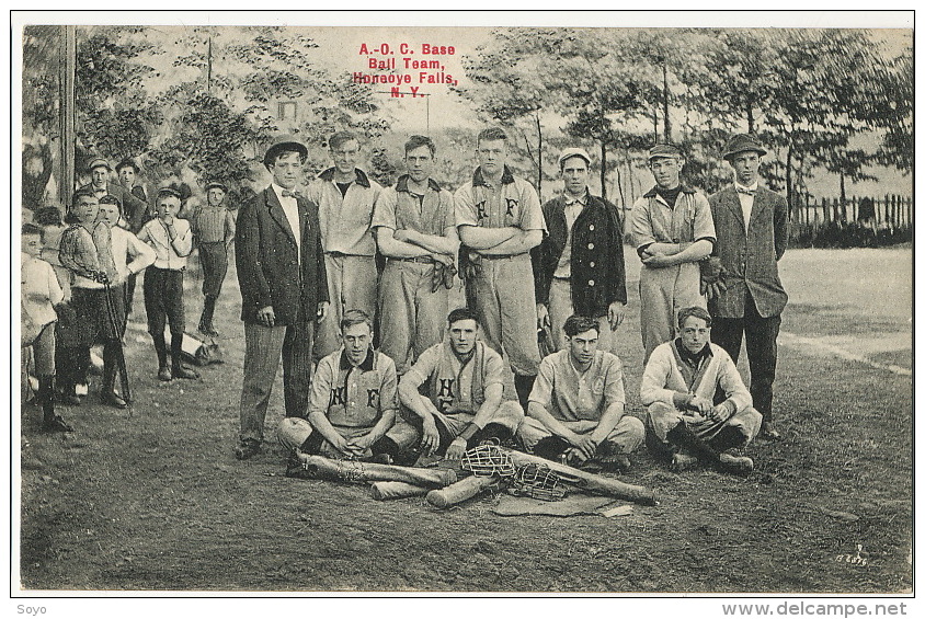 A.-O.C. Base Ball Team Honeoye Falls N.Y.  Published The Times No 132 - Baseball