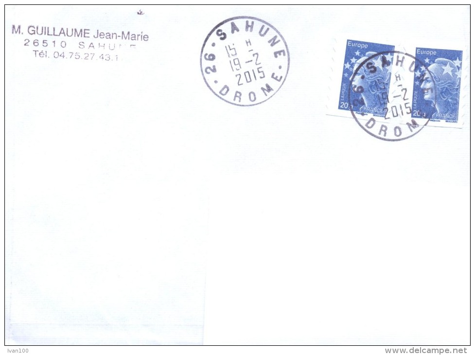 2015. France, The Letter By Ordinary Post To Moldova - Brieven En Documenten