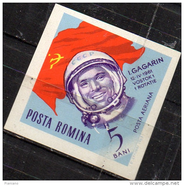 PIA - ROMANIA : 1964 : La Conquista Dello Spazio : Yuri Gagarin  - (YV P.A. 199) - Ongebruikt