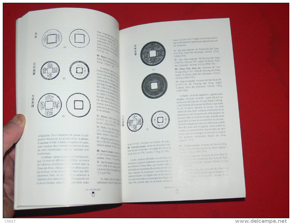 MONNAIES DE CHINE /  CATALOGUE BIBLIOTHEQUE NATIONALE 1992 / SAPEQUE / LINGOT / BILLET / NUMISMATIQUE