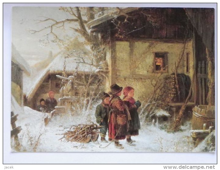 B Frohlich Kinder Vor Einen Bauerhaus  / German Postcard  / - Peintures & Tableaux