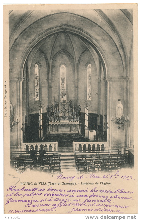 BOURG DE VISA - Intérieur De L'Eglise - Bourg De Visa