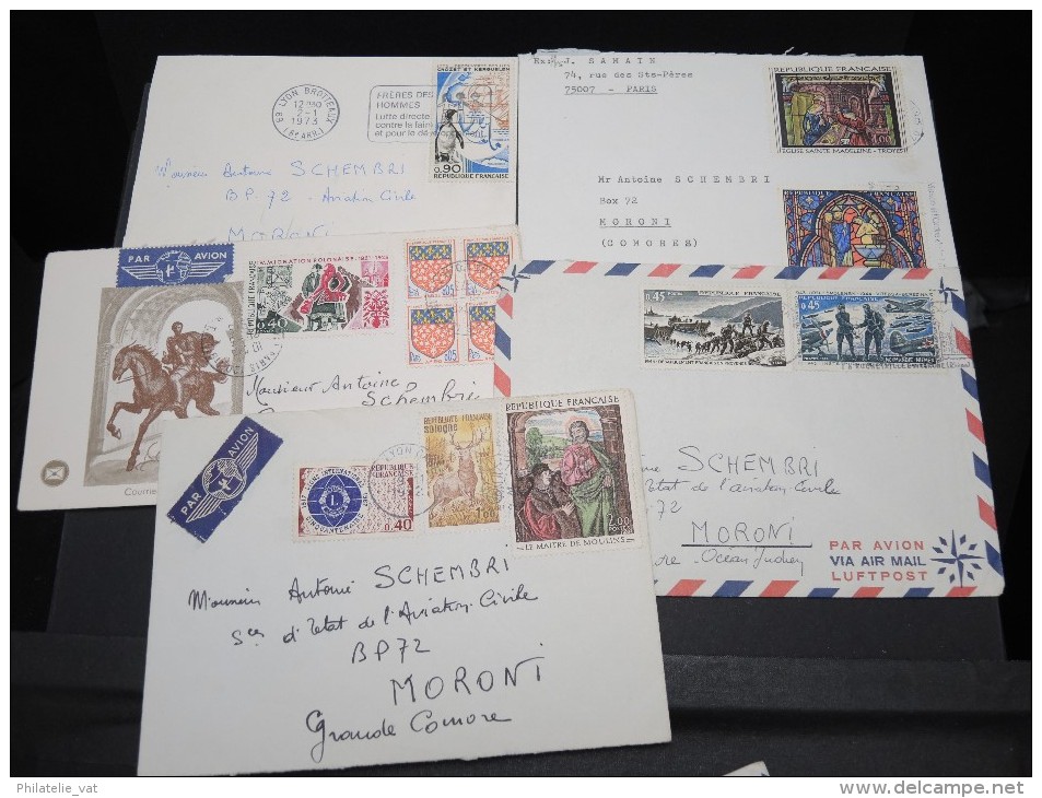 COMORES - Lot De 17 Lettres Adressées De France Pour Les Comores - A Voir - P16735 A - Comores (1975-...)