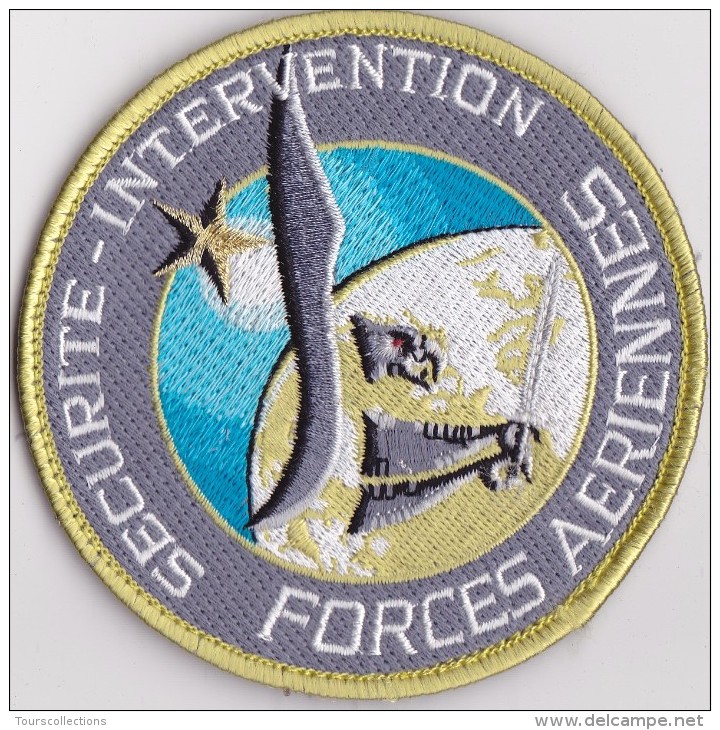ARMEE De L´ AIR Avion Aviation Patch SECURITE Intervention Forces Aériennes - Aigle épée @ Avec Velcro - Airforce