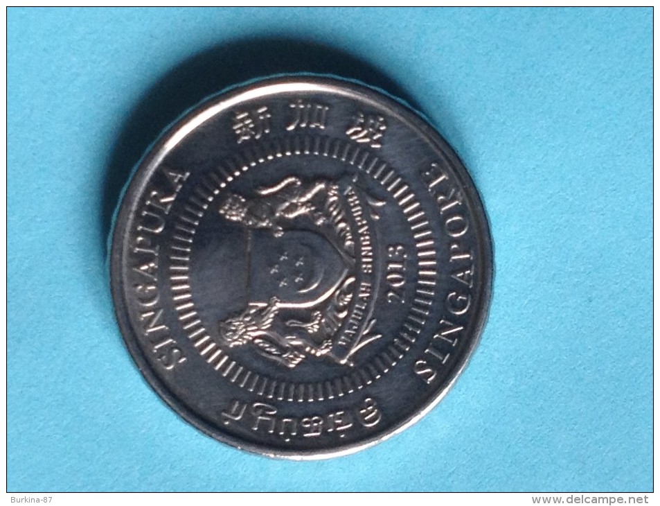 SINGAPORE, 50 CTS ,2013 - Singapur