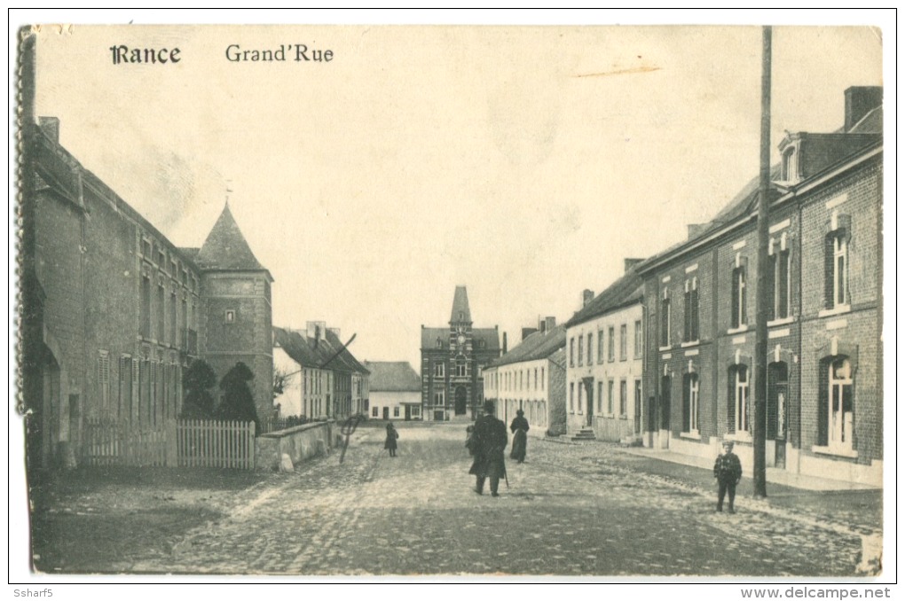 RANCE GRAND'RUE Animée Feldpost Grande Guerre Petits Défauts Voir Scans - Sivry-Rance