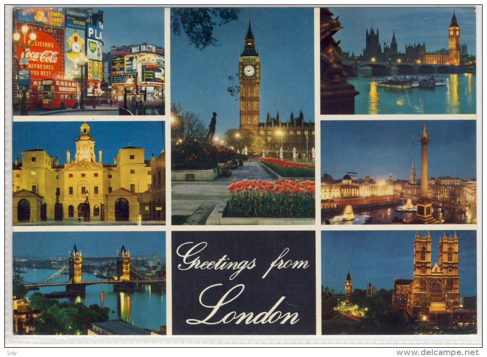 LONDON - Greetings , Multi View , A John Hinde Card - Otros & Sin Clasificación