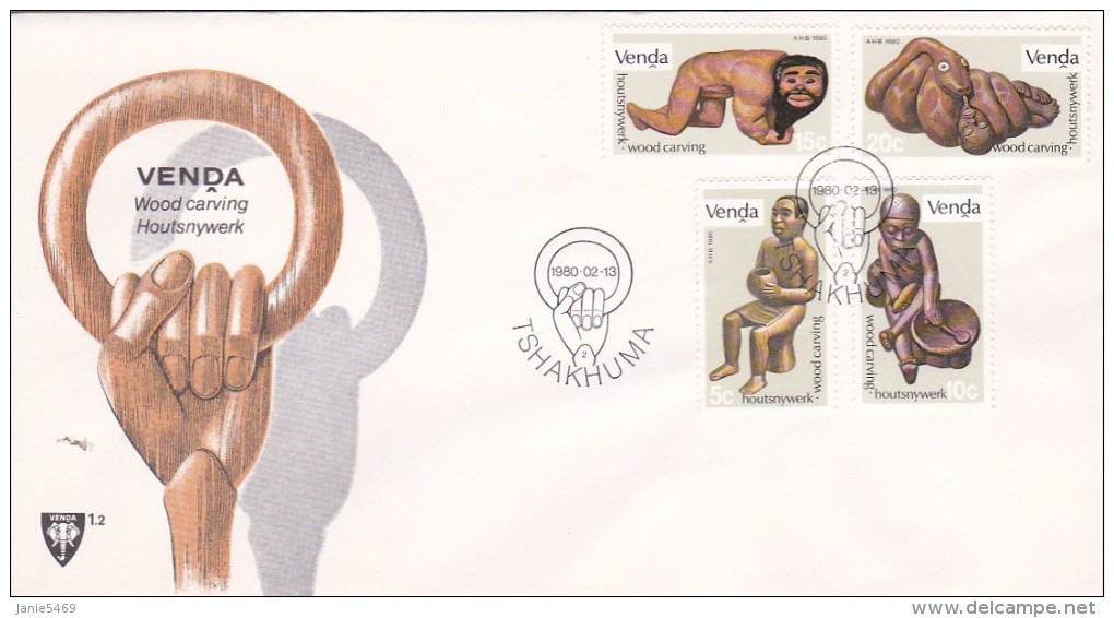 Venda 1980 Wood Carving FDC - Venda