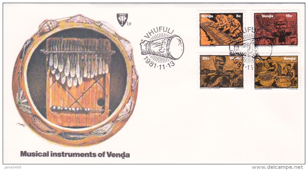 Venda 1981 Musical Instruments FDC - Venda