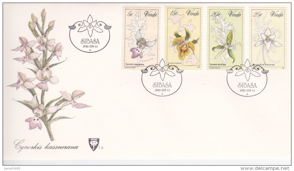 Venda 1981 Orchids FDC - Venda