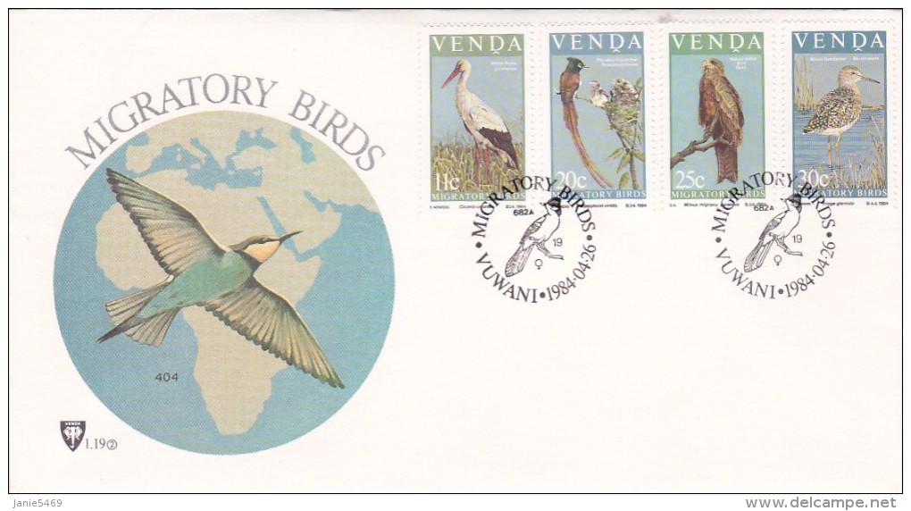 Venda 1984 Migratoey Birds FDC - Venda