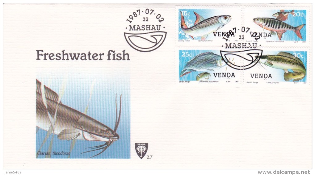 Venda 1987 Freshwater Fish FDC - Venda