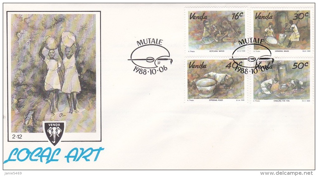 Venda 1988 Local Art FDC - Venda