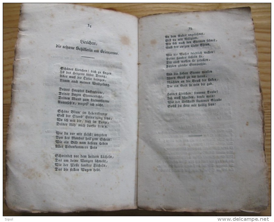 E. Stober´s Sämmtliche Gedichte  Zweiter Band 1835- Stöber Défenseur De La Tradition Alsacienne - Autres & Non Classés