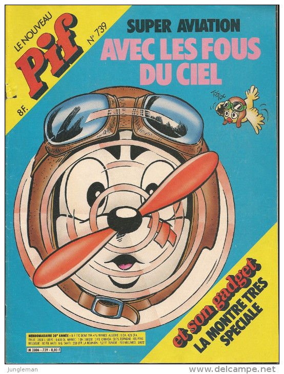 Le Nouveau Pif N° 739 De Mai 1983 - Avec Placd & Muzo, Yvain, Popeye, Léonard, Cogan, Hugh, Hercule, Léo. Revue En BE - Pif & Hercule