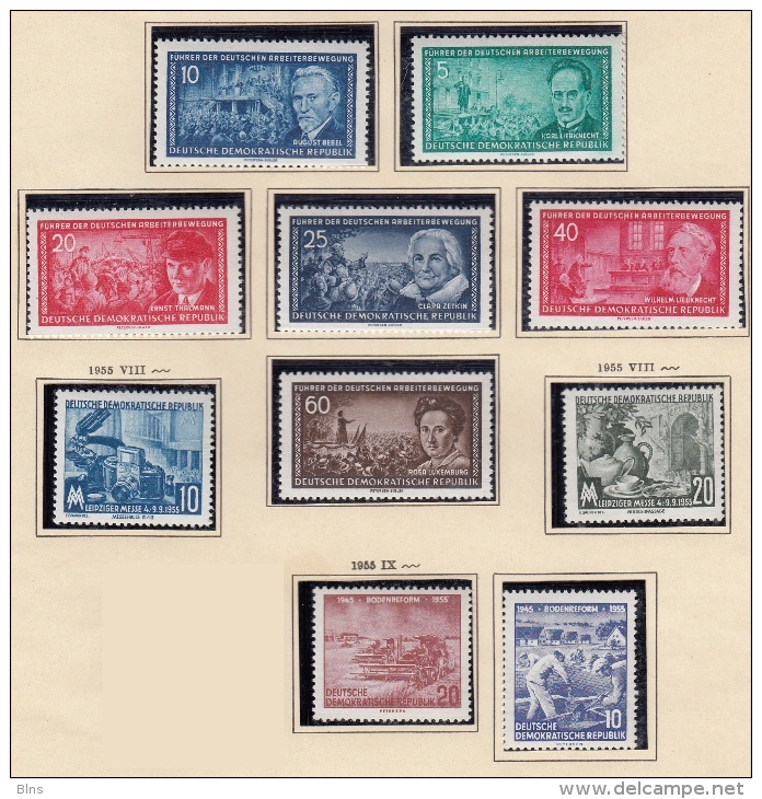 Lot DDR 1955 MNH ** - Ongebruikt