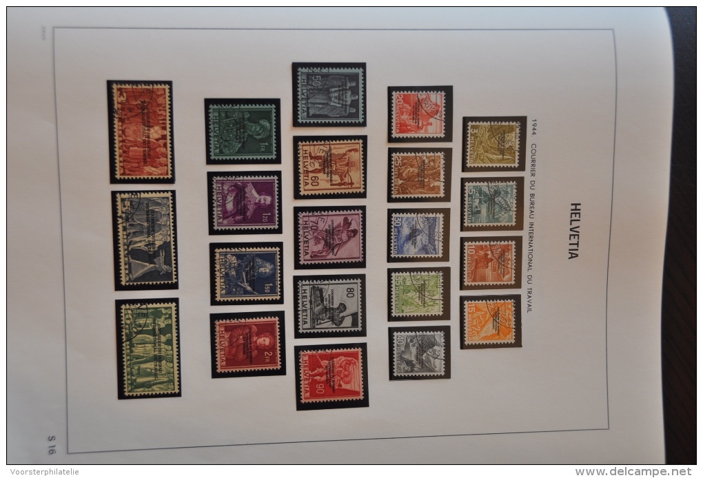 SWITZERLAND LA SUISSE ZWITSERLAND GREAT COLLECTION IN 2 DAVO ALBUMS USED AND MNH TILL 2005