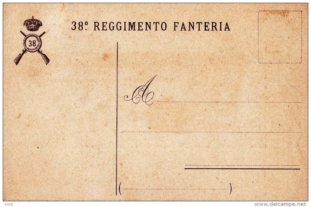 MILITARE-MILITARI-38 REGGIMENTO FANTERIA-2 SCAN- - Patriotiques