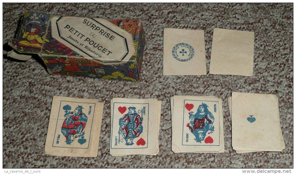 Rare Ancien Jeu De 32 Petites Cartes, Incomplet 30/32, Imagerie Dauphinoise, Boite Surprise Du Petit Poucet - 32 Karten