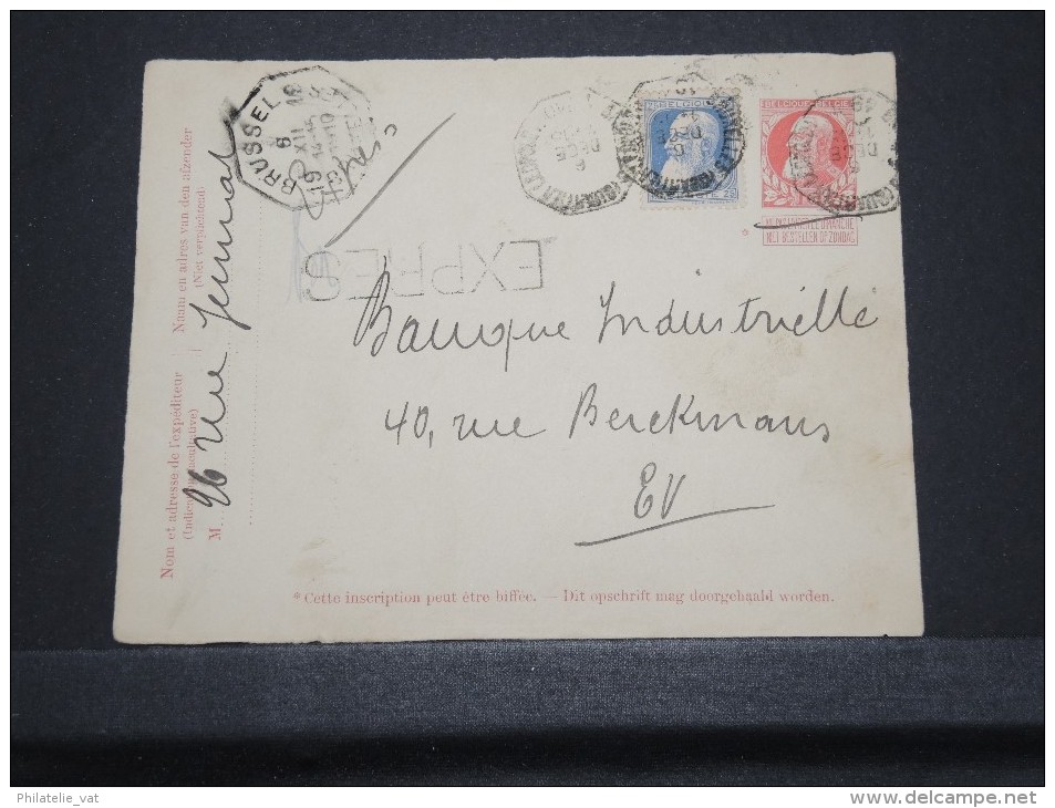 BELGIQUE - Lot de 4 devants interressants (entiers, express, compléments) - A voir - P16735