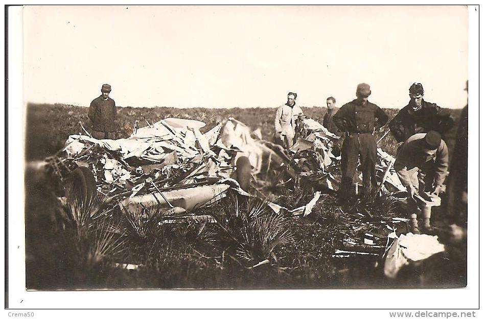 Accident D'avion, Militaires Regardant Les Débris,(photo) 1920/25  RABAT - Rabat