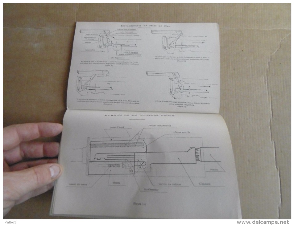 notice provisoire manuel Mitrailleuse BROWNING de 7,62 daté 1955