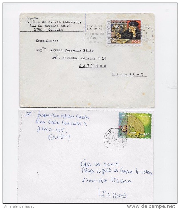 STAMPS - TIMBRES - LETTRES - PORTUGAL - 1978 Et  2002 - PEDRO NUNES - Lettres & Documents